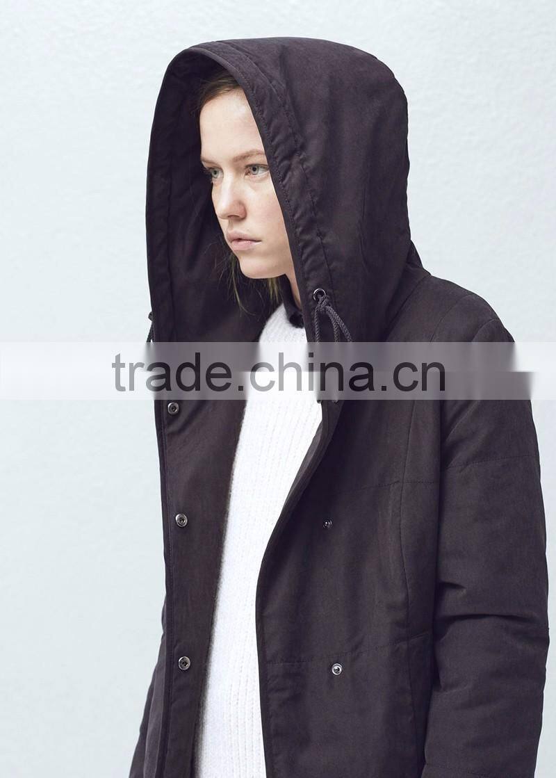 100% cotton women winter jacket and coat wholesale