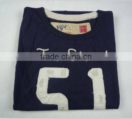 Vintage Applique Embroidery T shirt for Men