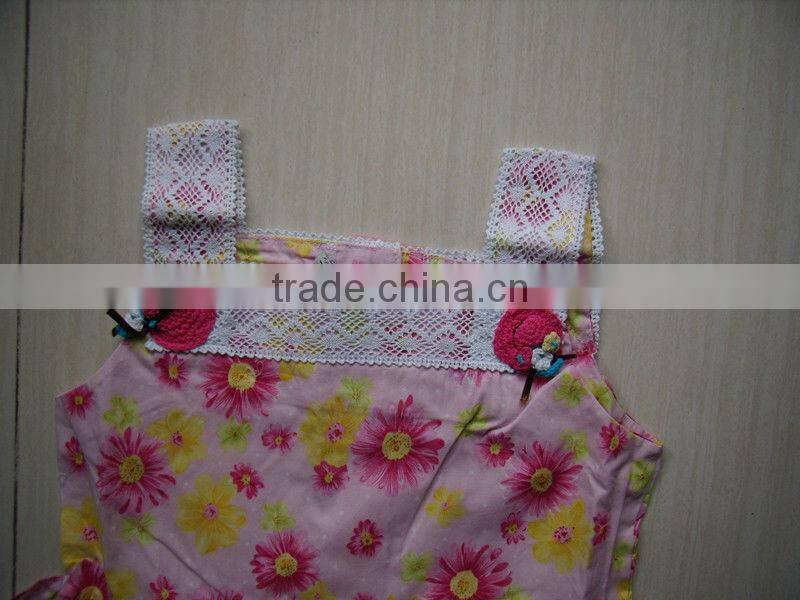 little girl's overstock dress girl's cotton dress cute stock dress