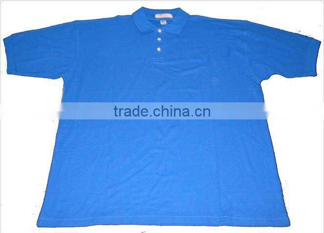 100% Cotton Men's Striped Polo Shirt