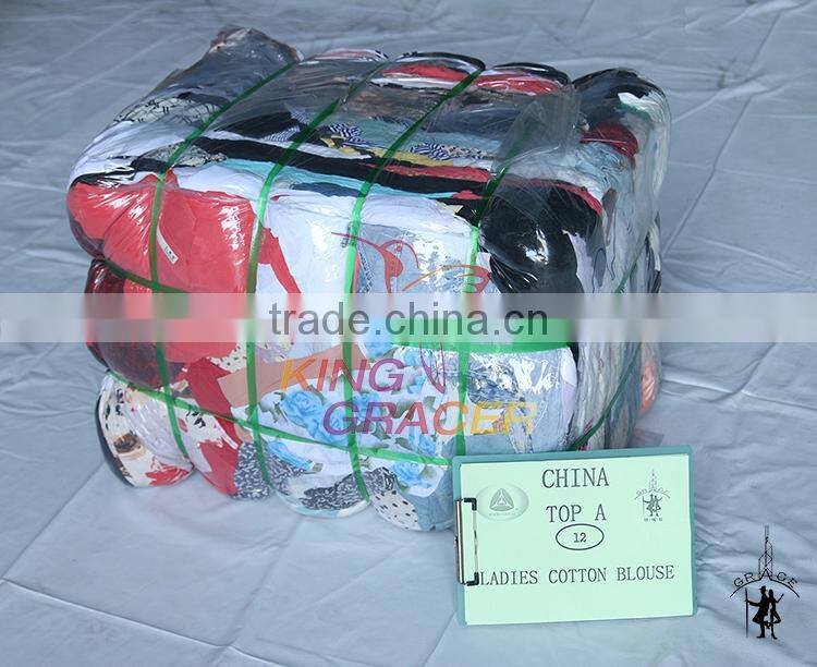 Warehouse Recycling Ladies Cotton Blouse used clothes