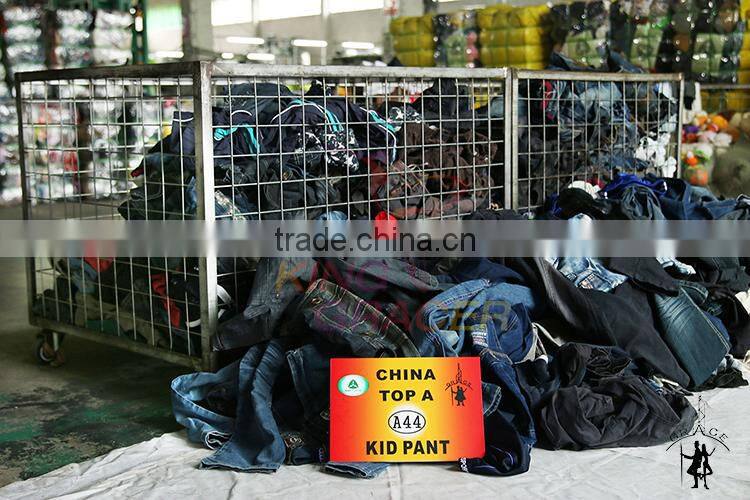 Supplier hot sale In Malaysia Cream Quality Kid Pants used Summer clothing