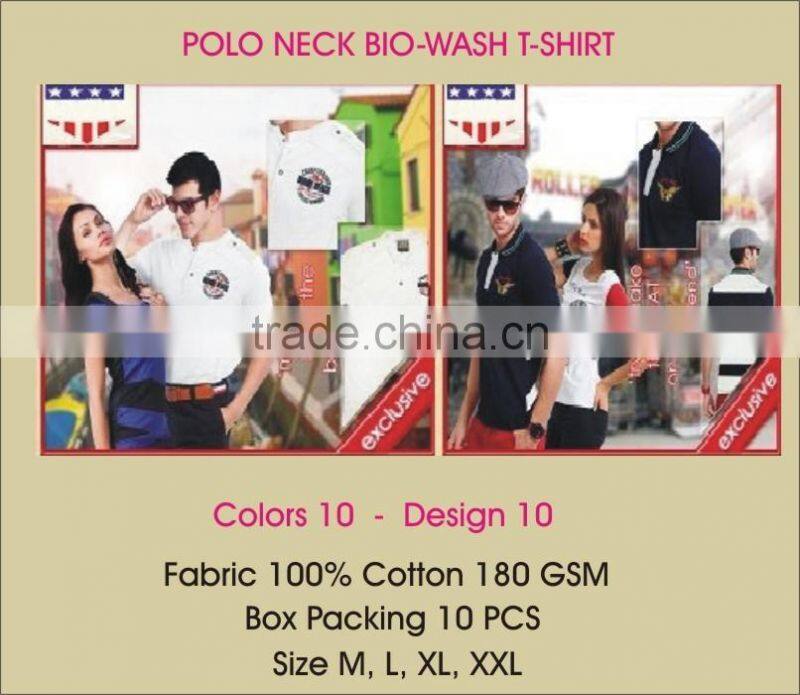 MEN POLO T-SHIRT EMBORIDRY DESIGN PRINTED IN 10 COLORS & 10 DESIGNS
