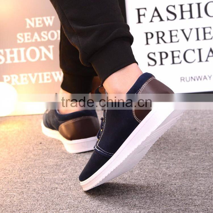 Cheap wholesale price summer breathable PU casual mens shoes