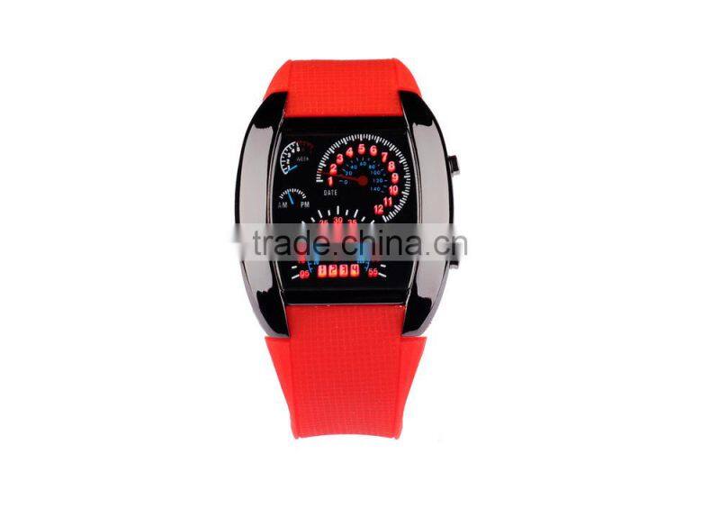 Stock wholesale 2015 LED digital watches men's aviation sector dashboard watches watches fashion for men women watch