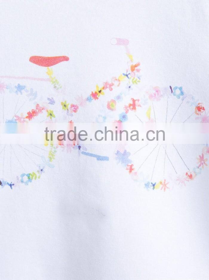 Hot sale fasion design kids clothing top brand t-shirts for girls printed t shirts