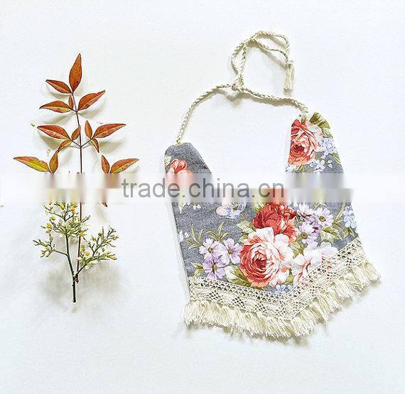 Baby Bandana Drool Bibs Tassel Kids Feeding Baby Boutique Floral Bibs