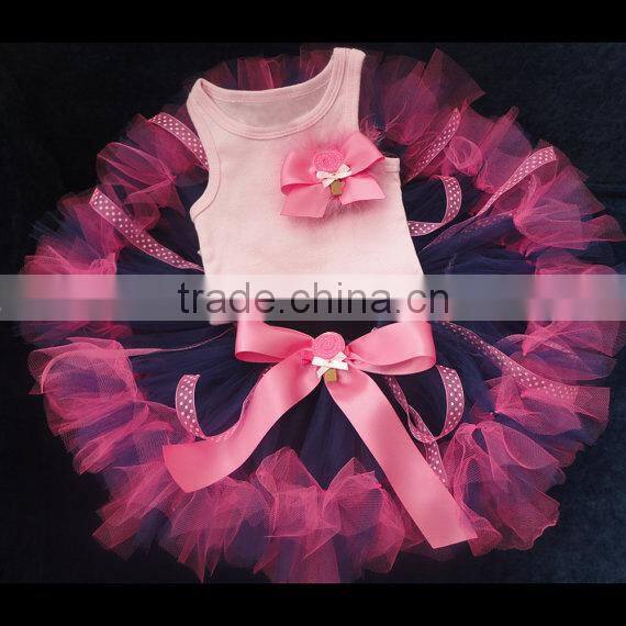 Wholesale children clothes new design fluffy skirt chiffon pettiskirts tutu red tutu skirts romantic tutu skirts