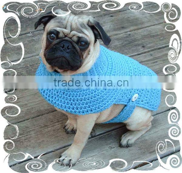 Red Heart Style Crochet Dog Sweater