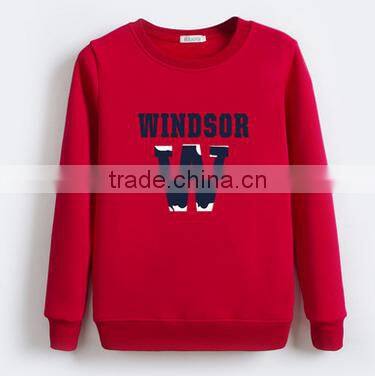 customized design crewneck pullover fleece TC65/35 cheaper hoodies/sweatshirt