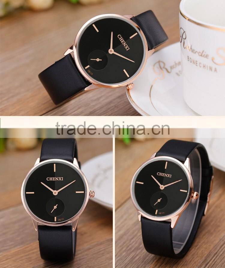 New fashion ladies leather watch quartz women watches