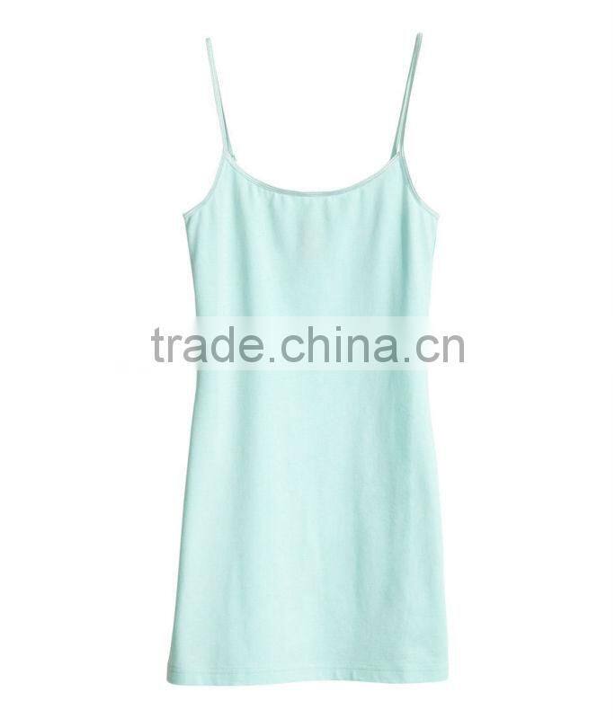 Ladies Long Knit Tank Top
