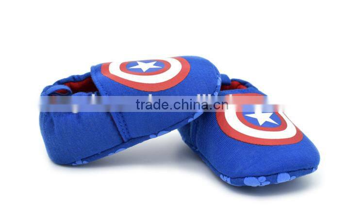 Super Captain printed summer cotton baby boys shoes