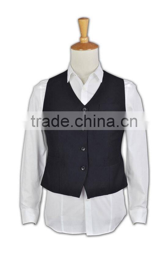 two button good quality anti-wrinkle customizable mens suit nice suit vest