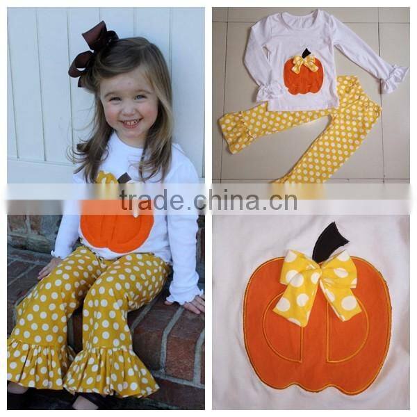 wholesale new design girls a Halloween pumpkin set the factory direct sales