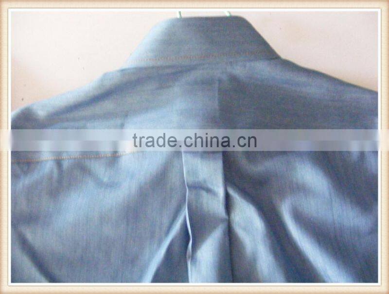 2016 CUSTOM men Elephant embroidered denim shirts