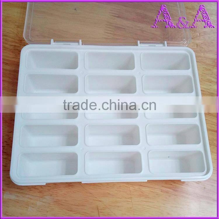 cheap plastic storage boxes for home qrganization storage box 15 compartment transparent home container