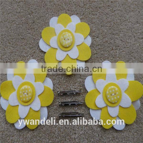 Make Your Own Brooches, Felt Daisy Brooches, Flower Brooches For Party Bags