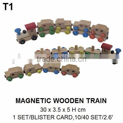 FUNNY MAGNETIC WOODEN TRAIN TOY FOR KIDS