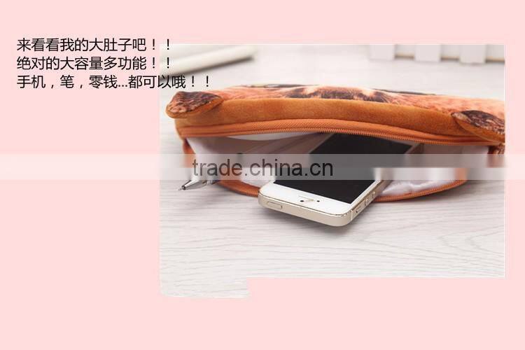Hot sale custom 3D cool animal printed pencil bags for kids