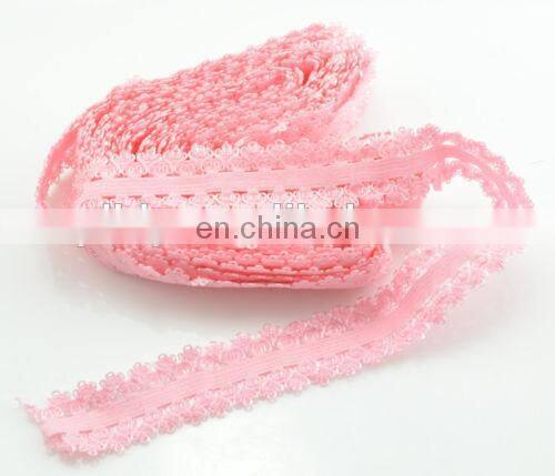 6/8" Elastic Spandex Band Floral Lace