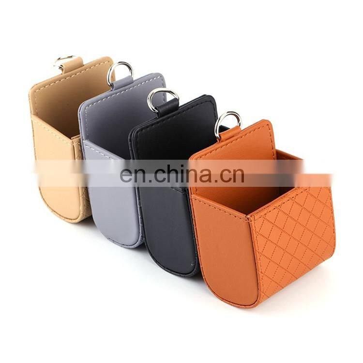 Car Mobile Phone Bag Car Auto Outlet Air Vent Trash Case Mobile Phone Holder Bag Pouch