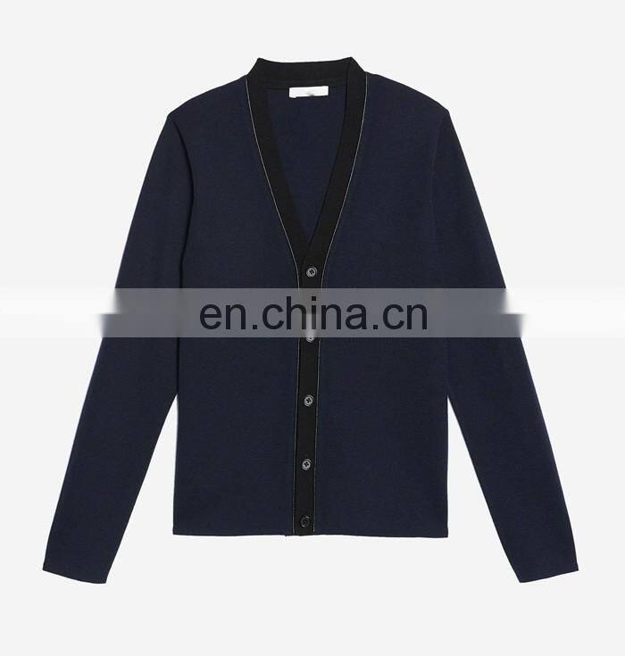 Fashion Winter Solid Color Cardigan Men Woolen Sweater Design Of Hot Selling Christmas Sweaters