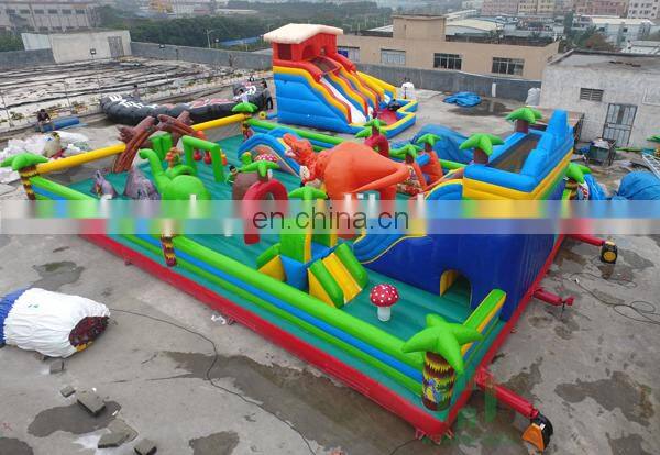 Dinosaur theme import from china inflatable amusement park games for sale