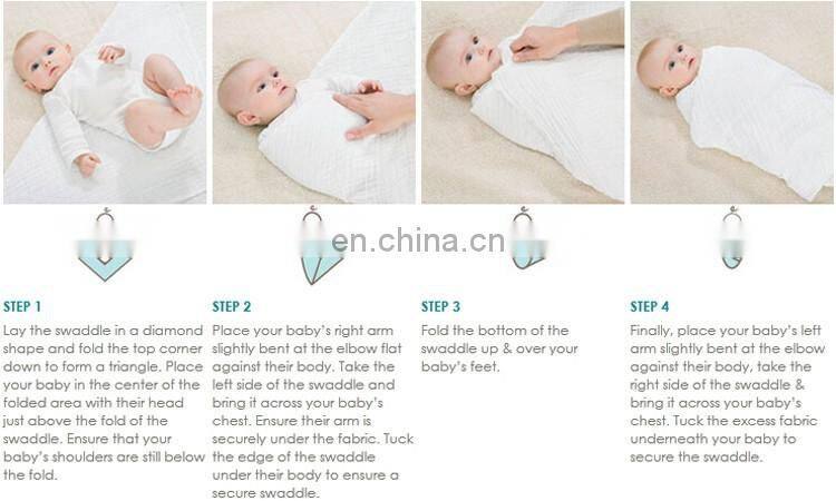 2017 Cotton Muslin Swaddle Blanket Baby Swaddle Blanket For Girls And Boys