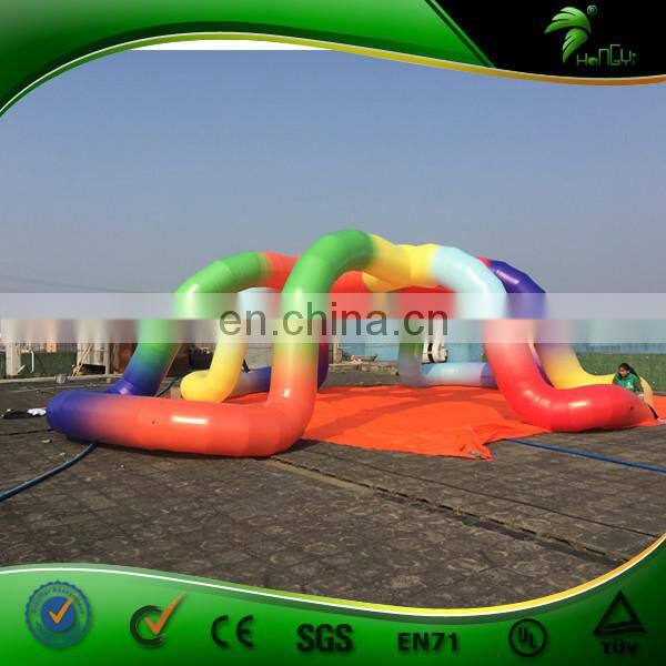 Giant Fashion Inflatable Rainbow Tent For Trade Show