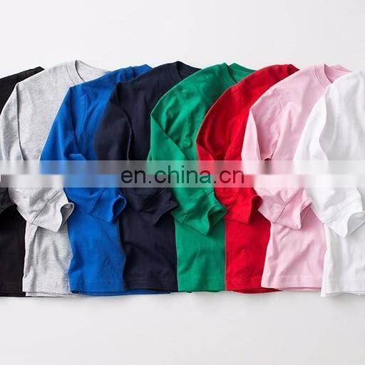OEM Long Back Blank babies T-SHIRT,muticolor wholesale Kids Tees