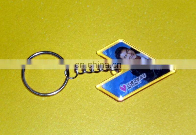 acrylic custom plastic key chain for promotional gifts