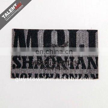 High technology metal wire woven clothing label
