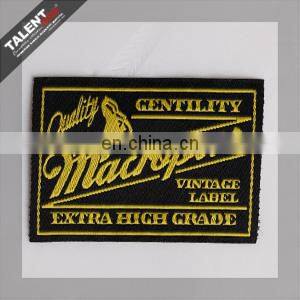 custom high density garment end fold woven label