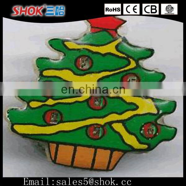 LED Flashing Button Badge&Custom Security Badges&Creative Design Badge For Christmas Activities