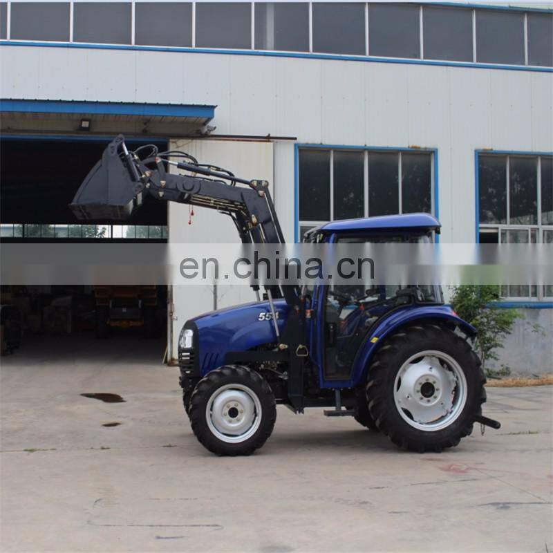Agriculture 55hp tractor, garden tractor with front loader