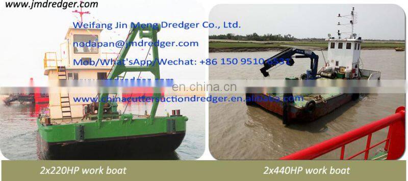 8/12/18/24/26 Inch Cutter suction dredger river sand dredging machine with engine and cutter head