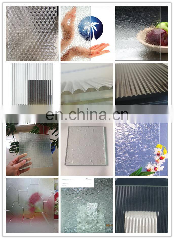 best prices 3MM 4MM 5MM (Nashiji, Flora, Karatachi, Rain, Mistlite, Kasumi, Diamonds, etc) Decorative Pattern glass panel