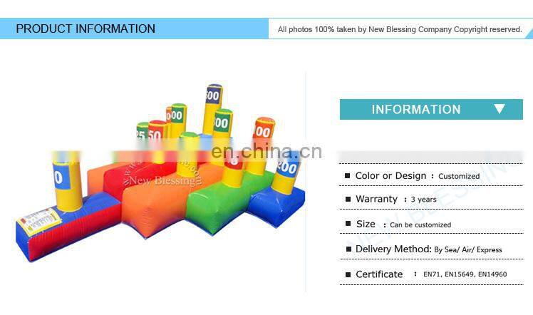 Promotional outdoor party sports toy inflatable thumb ring toss game