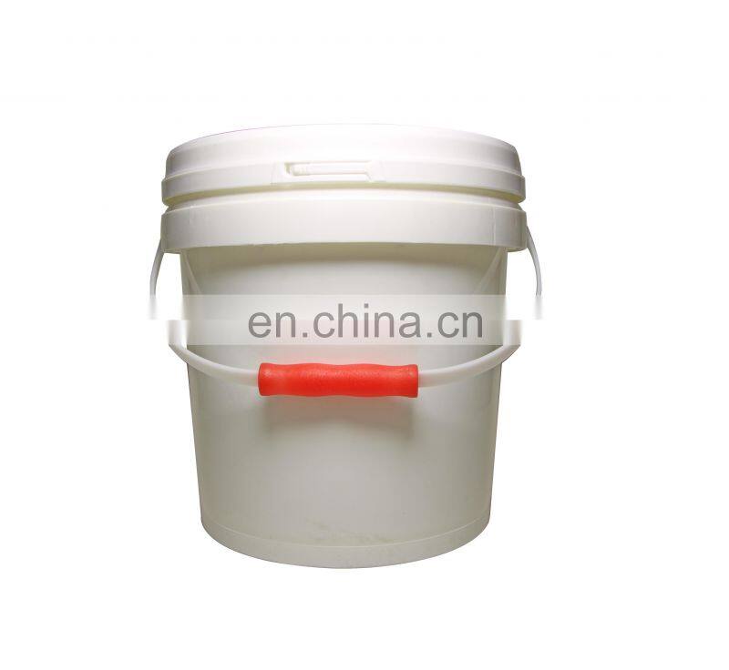 Custom Food Grade 3L Round white Plastic Bucket for Ice Cream with lid