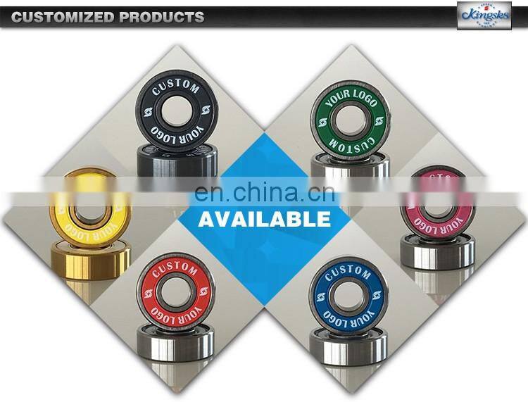 Free Sample High Quality High Rpm Mixed Color RoseGold-Colorful Titanium Miniature Deep Groove Ball Bearings for skate