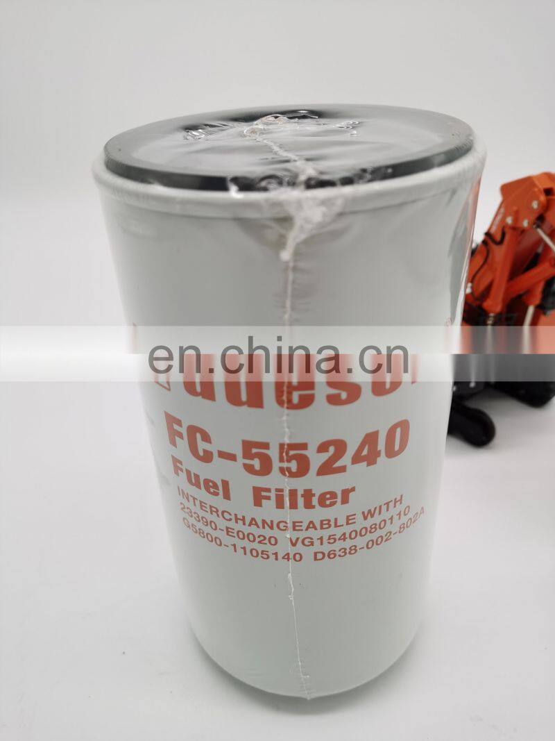 excavator fuel filter 23390-E0020 VG1540080110 G5800-1105140 D638-002-802A 65.12503-5033A for sk200-8 sk250-8