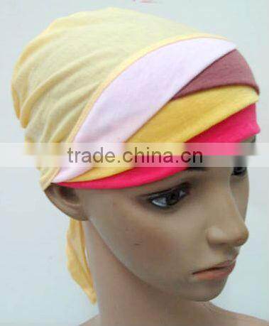 U088 Newest design colorful crossover islamic inner cap muslim underscarf