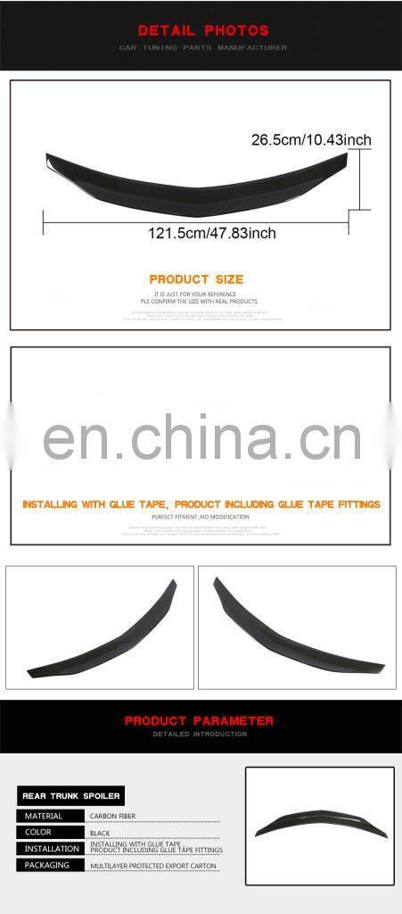 Carbon Fiber Rear Trunk Spoiler for Mercedes Benz W207 E250 E350 E500 E550 2-Door 2009-2014