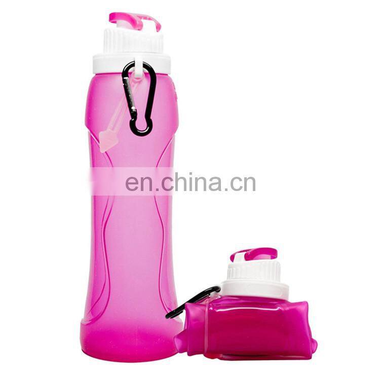 Eco-friendly Foldable/Collapsible Silicone Water Bottle