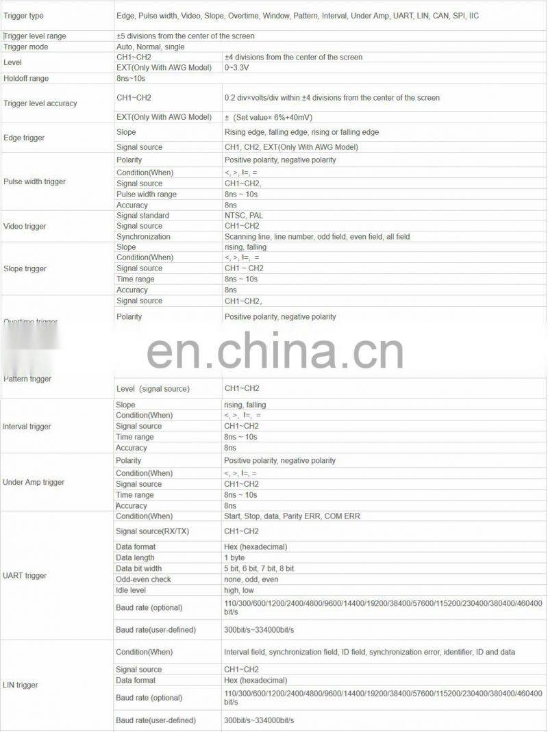 Hantek DSO2D10 2 Channel 100MHz 1GSa/S Digital Storage Oscilloscope With 1CH AWG Signal Generator