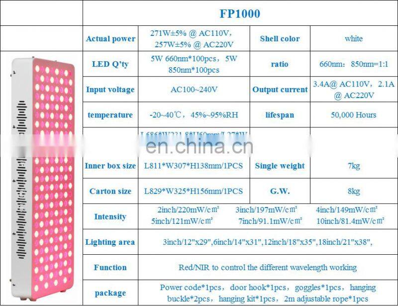 New Pdt Led Infrared Red Light Therapy Near Infrared Light Therapy Lamp Panel 660nm 850nm Infrared Light Therapy Machine