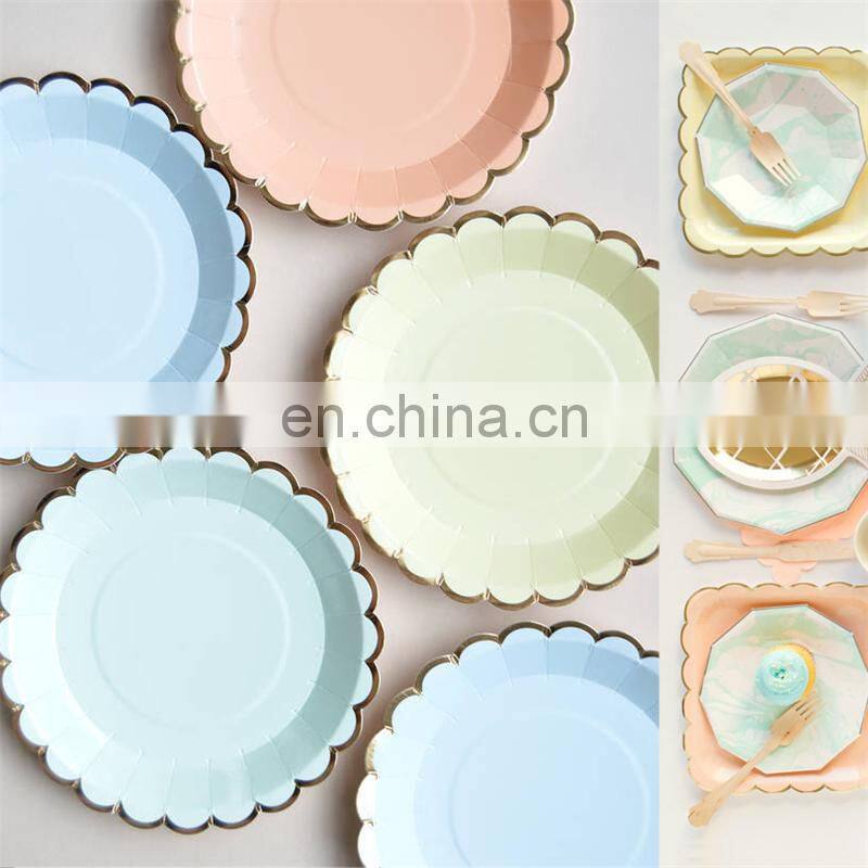 PP600H High Speed Two Station Line Automatic Paper Plate Forming making machine, card board tray molding equipment