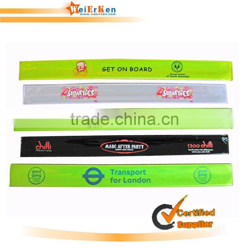 Eco-friendly and pvc vinyle wrist slap bracelets