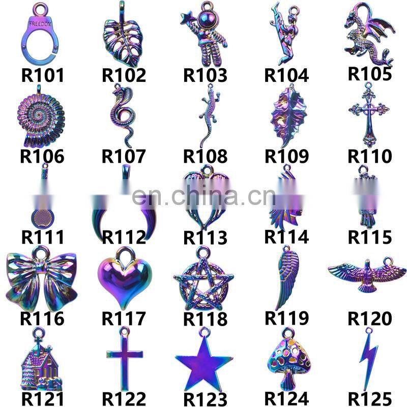 100Pcs Mixed Colorful Metal Animals Charms Beads For Jewelry Making DIY Bracelet Pendant Necklace Accessories Findings